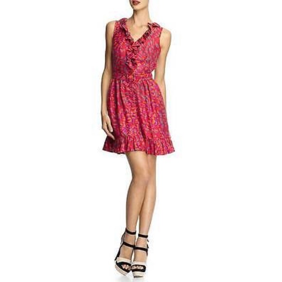 Rachel Zoe Dresses & Skirts - Rachel Zoe Sleeveless Silk Ruffle Cocktail Dress